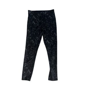 Kids Black Patterned Leggings